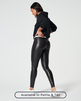 SPANXshapeâ„¢ Faux Leather Leggings | Black